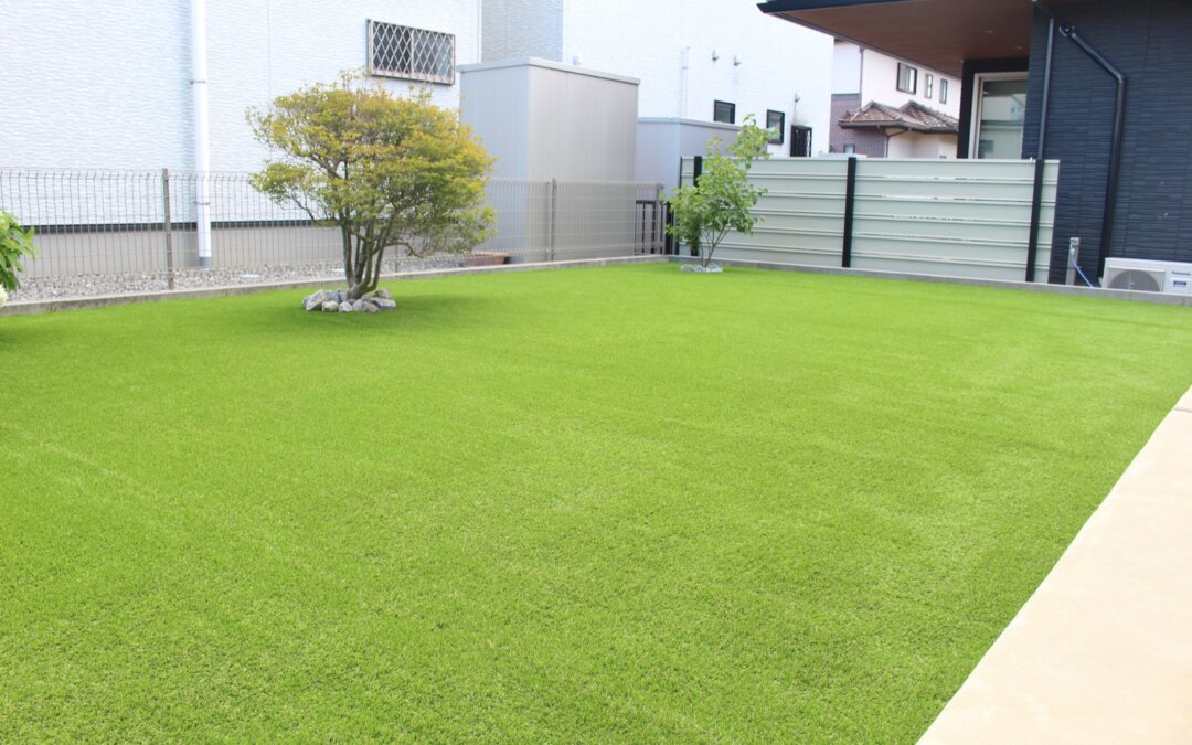 岐阜市人工芝施工